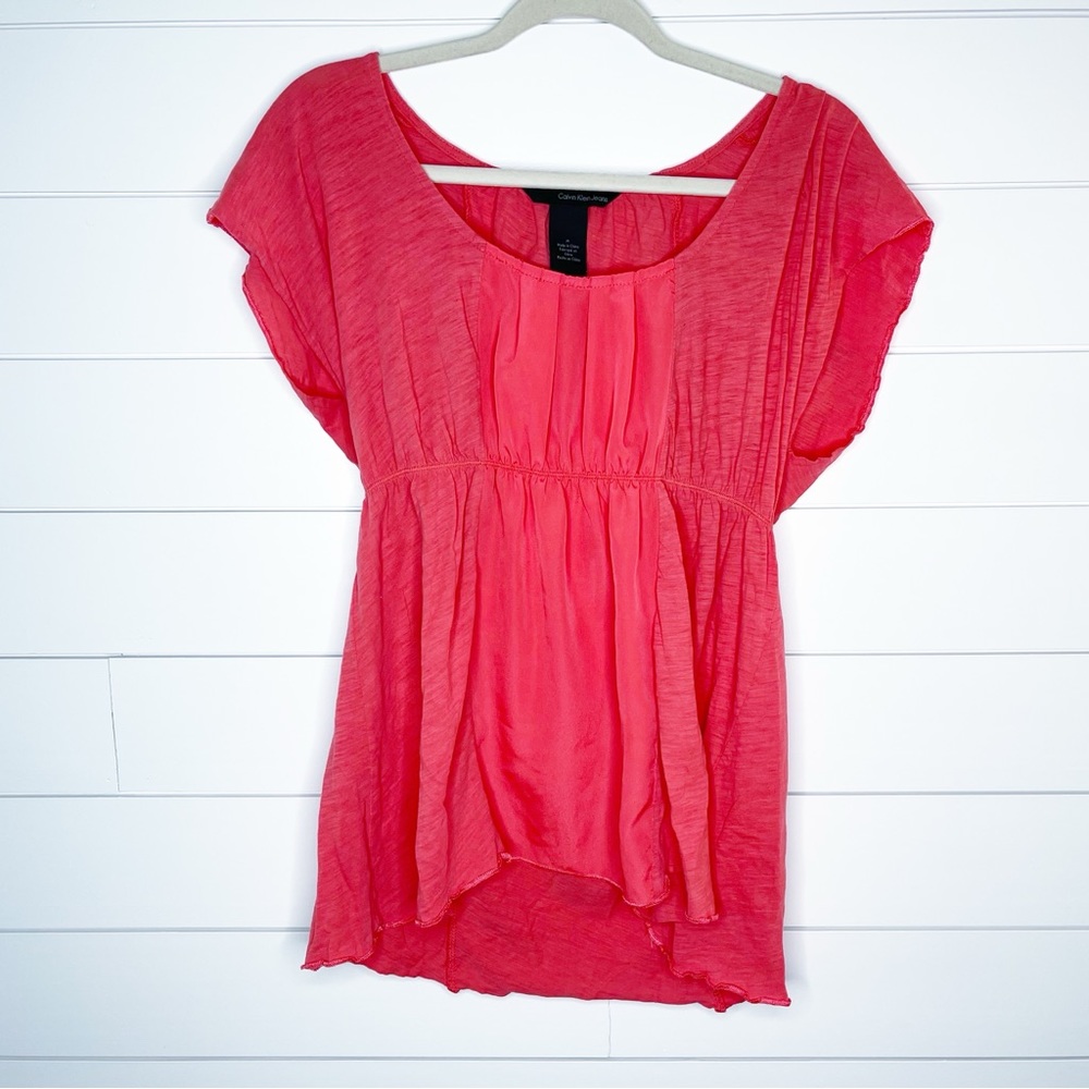 Calvin Klein Coral fit and flare Blouse